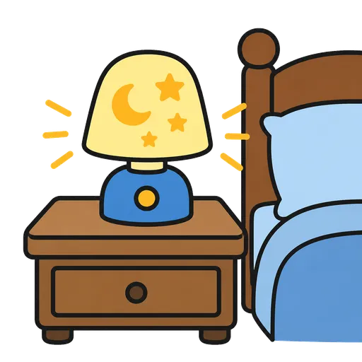 Piktogram AAC: lampka nocna