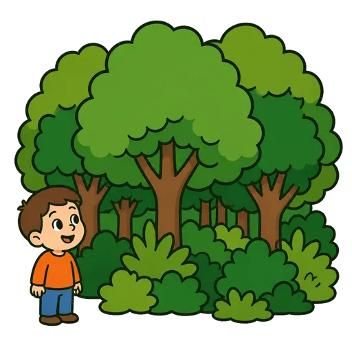 Piktogram AAK: listnatý les