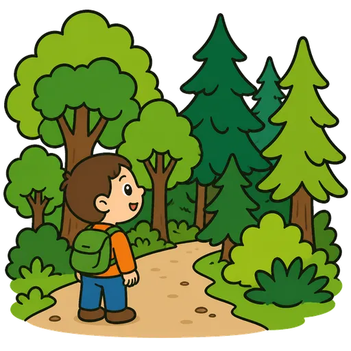 Piktogram AAC: las mieszany