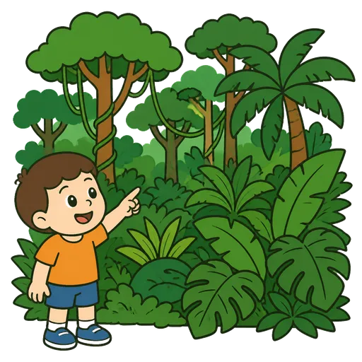 Pittogramma CAA: foresta pluviale tropicale