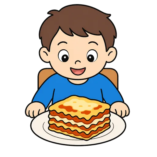 Piktogram AAK: lasagne