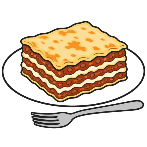Pittogramma CAA: lasagna