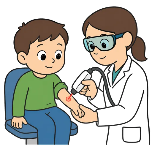 Piktogram AAC: laseroterapia