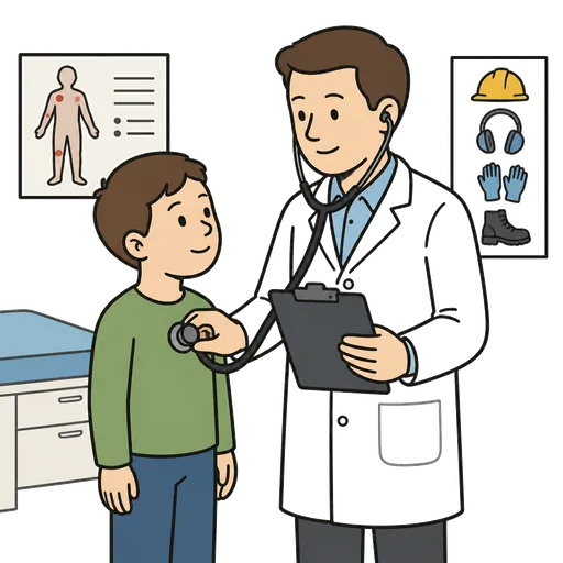 Piktogram AAC: lekarz medycyny pracy
