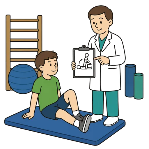 Piktogram AAC: lekarz rehabilitacji