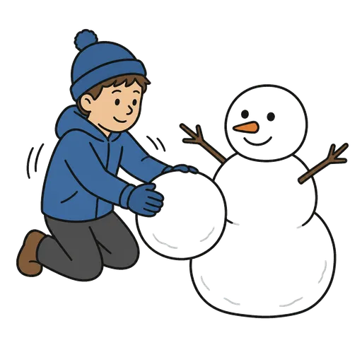 Pittogramma CAA: facendo un pupazzo di neve