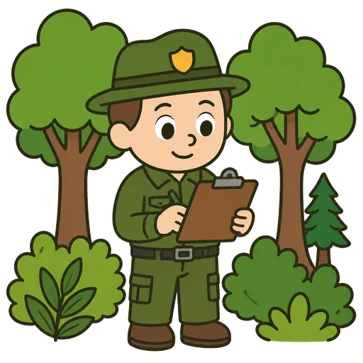 Piktogram AAC: leśniczy