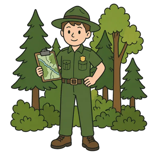 Piktogram AAC: leśniczy