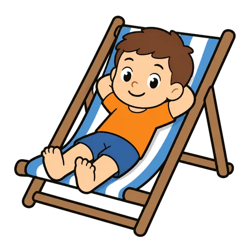 AAC-Piktogramm: Kinderdeckstuhl