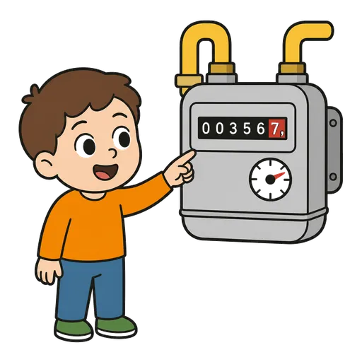 Pittogramma CAA: contatore del gas