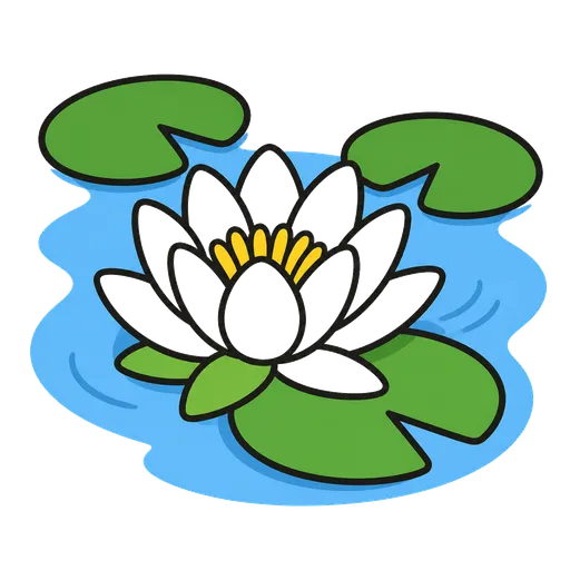 Піктограма АДК: водяна лілія