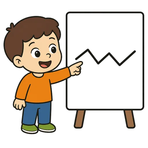 AAC pictogram: broken line