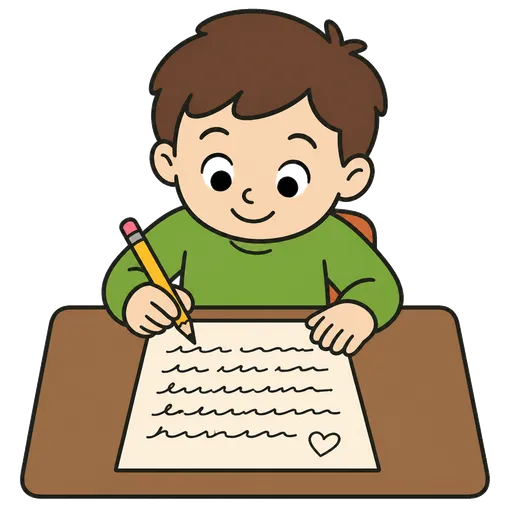 Piktogram AAC: litera pisana