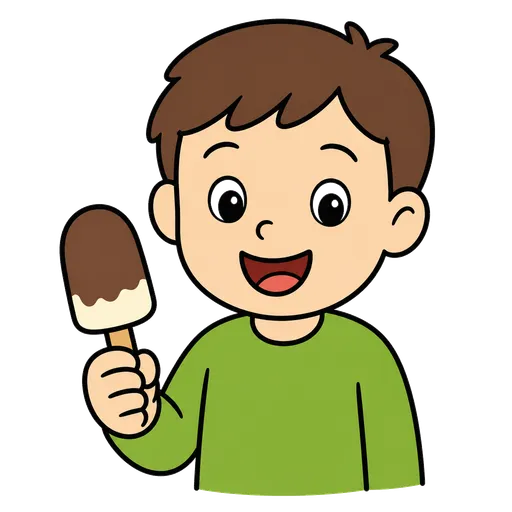 Piktogram AAC: lody na patyku
