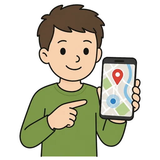 Pittogramma CAA: posizione sul telefono