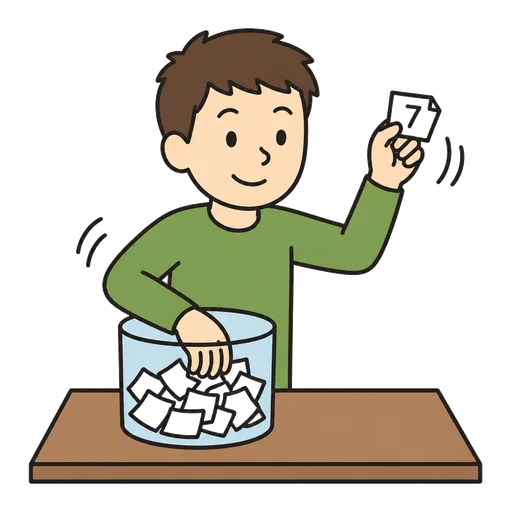 AAC-Piktogramm: draw lots