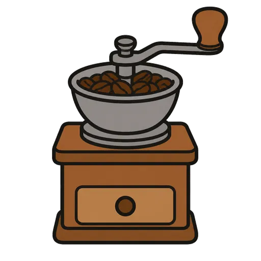 Piktogram AAC: młynek do kawy