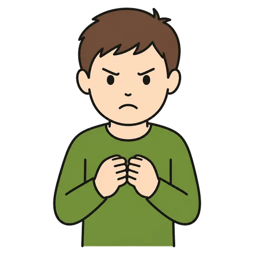 AAC-Piktogramm: kleine Wut