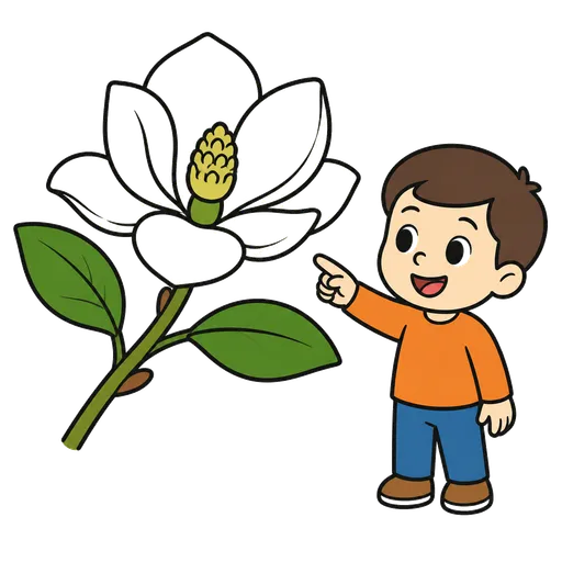 Piktogram AAC: magnolia