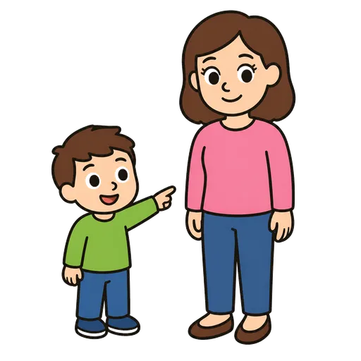 Pictograma CAA: la mamá de un amigo