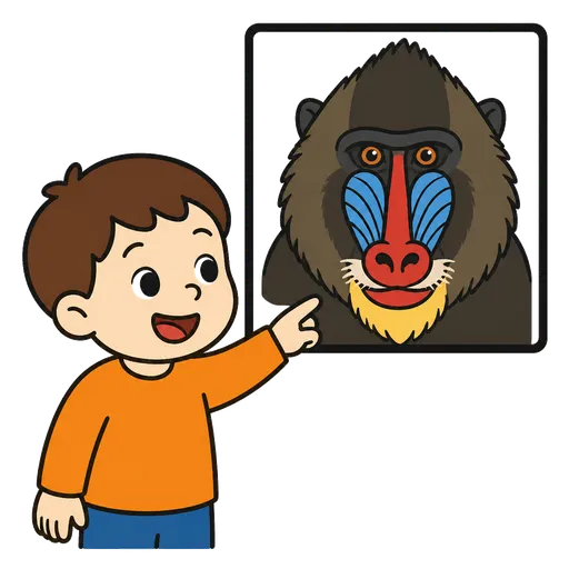 Piktogram AAK: mandril