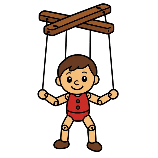 Piktogram AAK: loutka marioneta