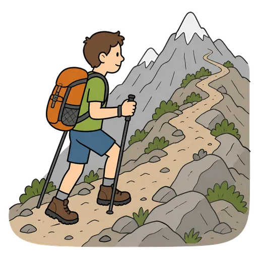 AAC-Piktogramm: Bergwanderung