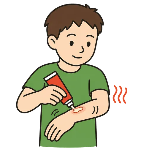 Piktogram AAC: maść rozgrzewająca