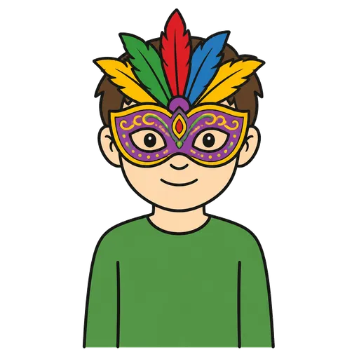 AAC pictogram: carnival mask