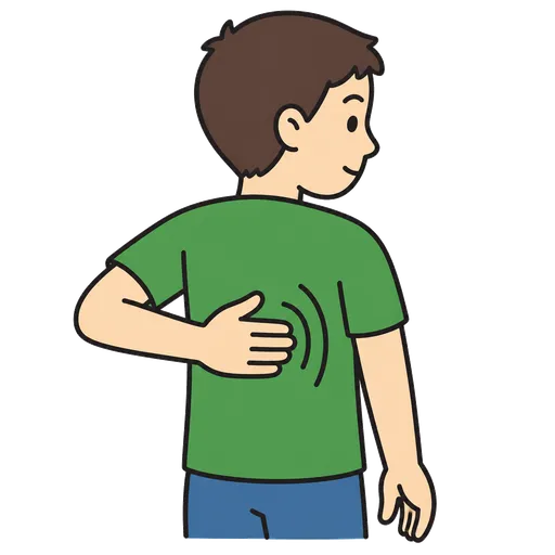 AAC-Piktogramm: Rückenmassage