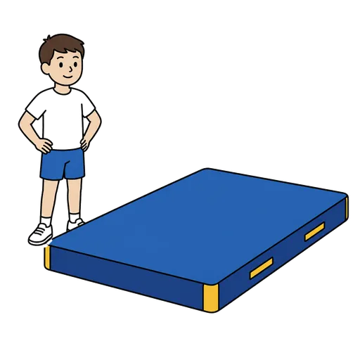 Pictograma CAA: alfombra de gimnasia