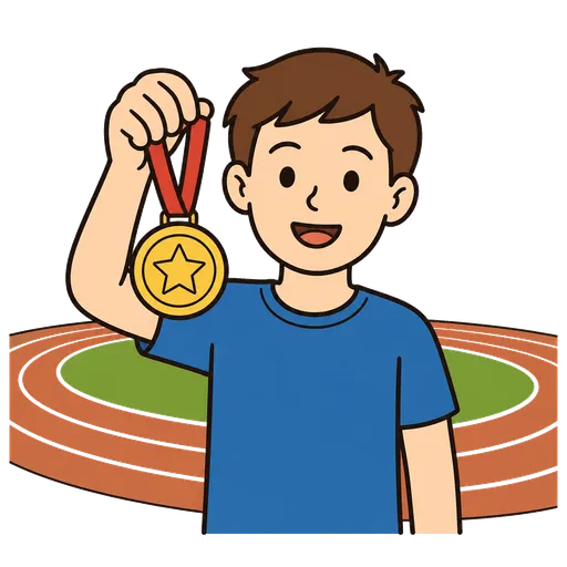 Pittogramma CAA: medaglia per competizioni