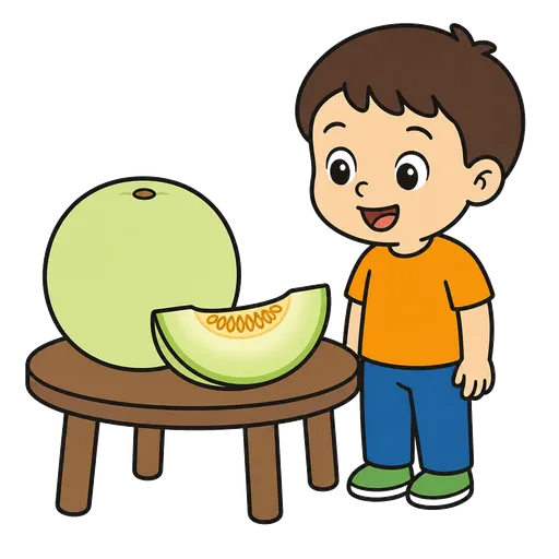 Piktogram AAC: melon miodowy