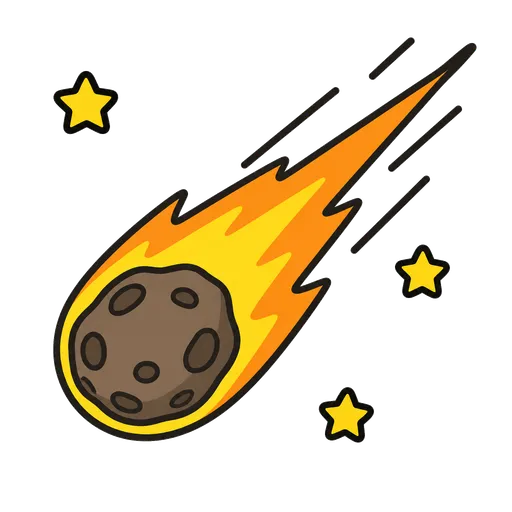 Pittogramma CAA: meteoroide