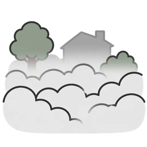 AAC pictogram: heavy fog