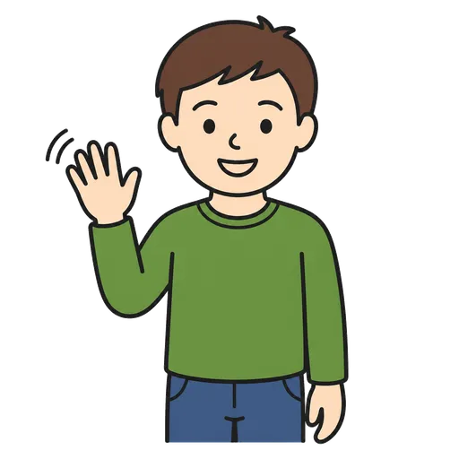 Piktogram AAC: miło mi