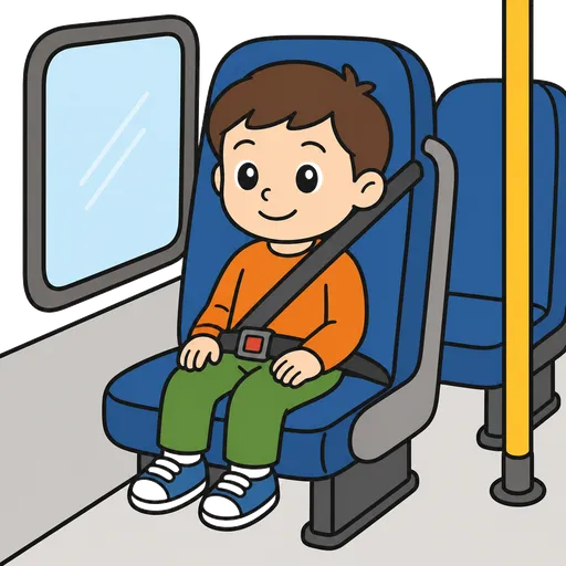Piktogram AAC: miejsce siedzące w autobusie