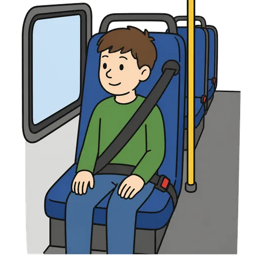 Piktogram AAK: místo v autobuse