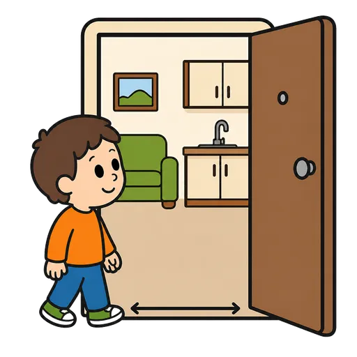 AAC pictogram: apartment no-thresholdes