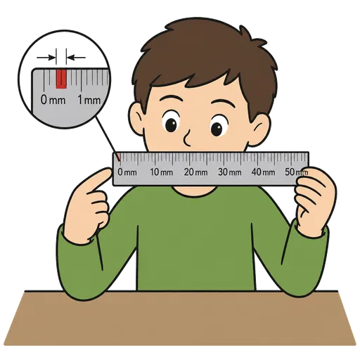 Piktogram AAC: milimetr