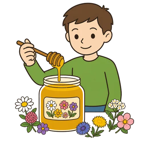 Piktogram AAC: miód wielokwiatowy