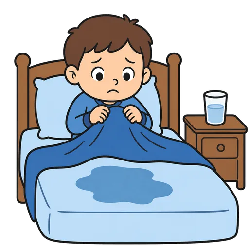 AAC pictogram: bedwetting