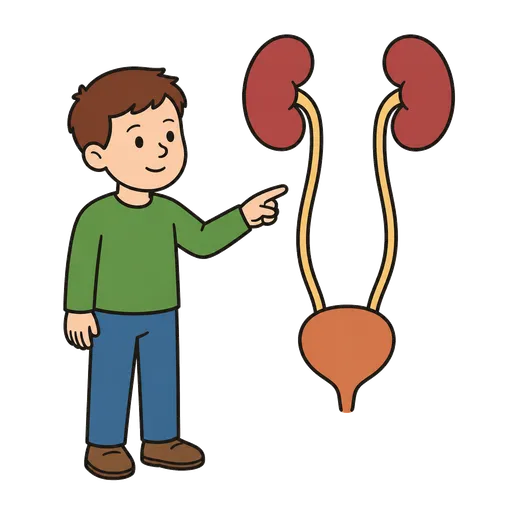 Piktogram AAC: moczowody