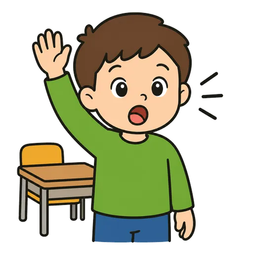 Piktogram AAC: mogę coś powiedzieć?