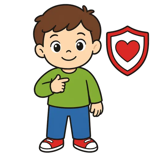 Piktogram AAC: moje ciało należy do mnie