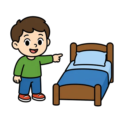 AAC-Piktogramm: mein Bett