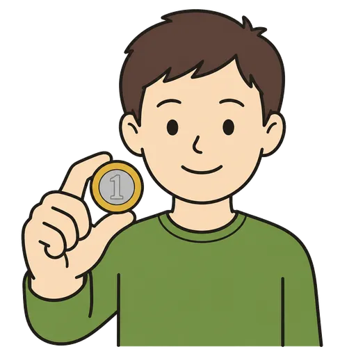 Piktogram AAC: moneta