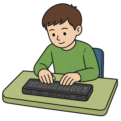 AAC-Piktogramm: Braille-Display