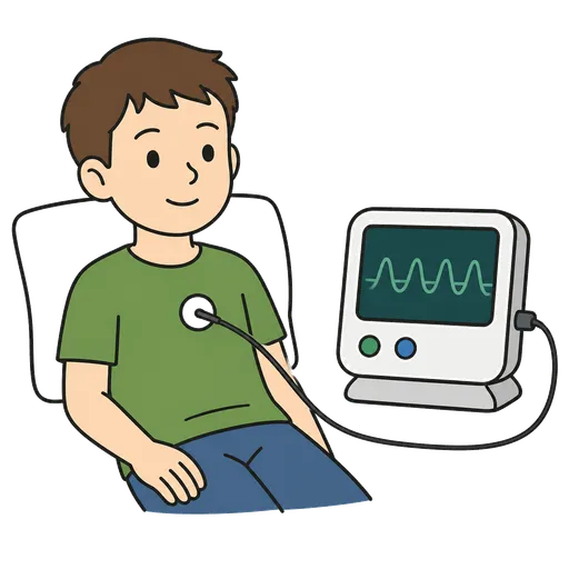 Piktogram AAK: monitor dýchání