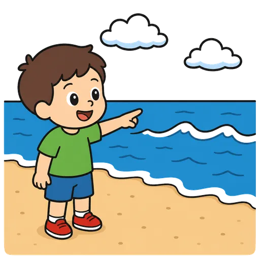 AAC pictogram: seashore